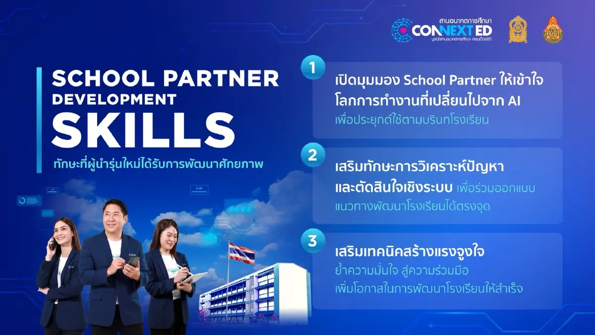 คอนเน็กซ์อีดี ปั้น 2,000 ผู้นำการศึกษา เสริมทักษะ AI  I ให้ School Partner