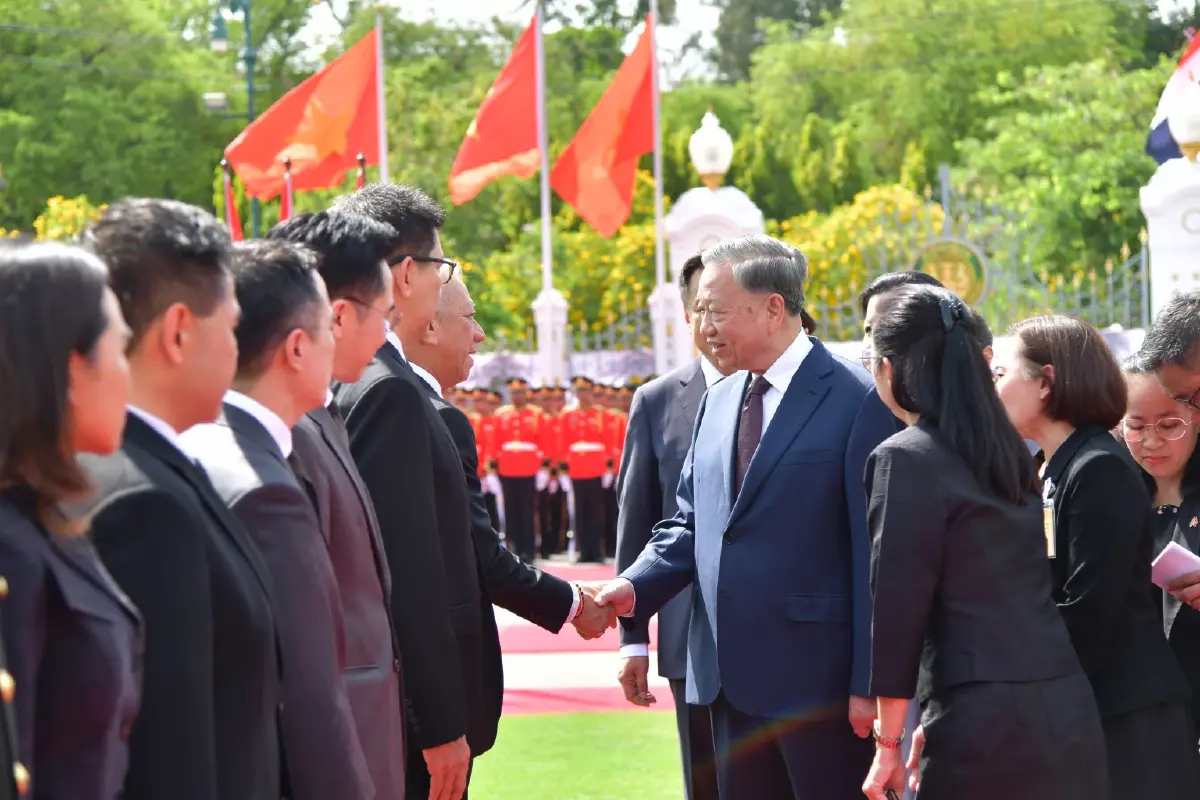 นายกฯอนุทินเปิดทำเนียบฯ รับโตเลิม ปธน.เวียดนาม ยกระดับหุ้นส่วนทางเศรษฐกิจ