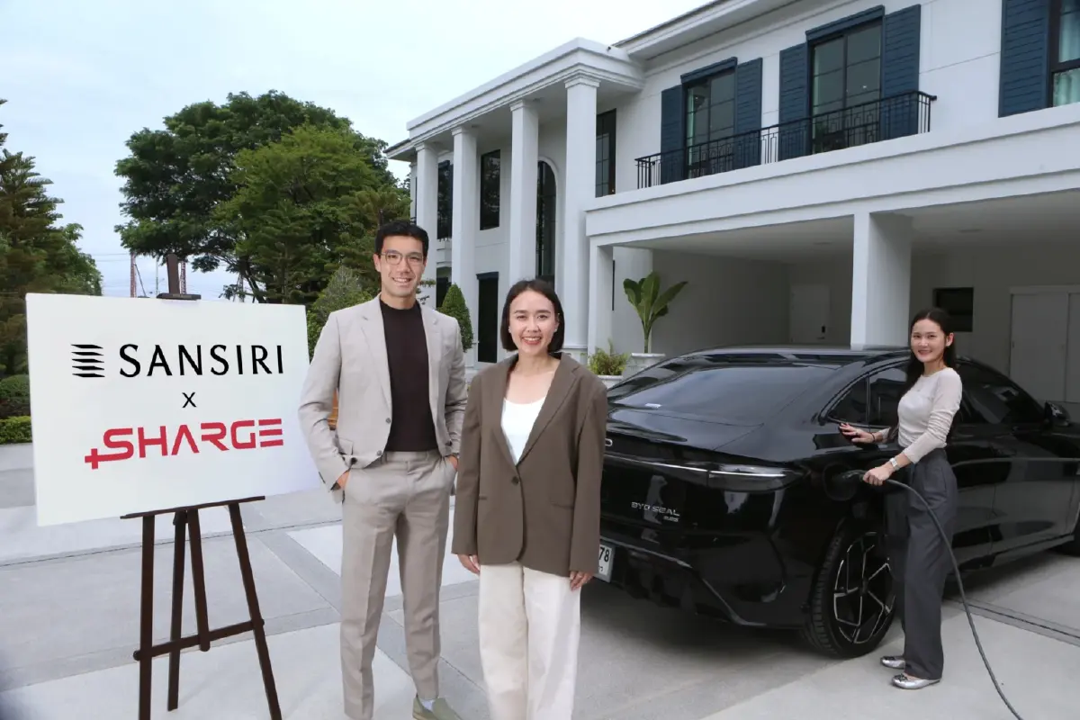 แสนสิริ จับมือ SHARGE ขยายความร่วมมือด้าน EV Charger รับมือพลังงานผันผวน