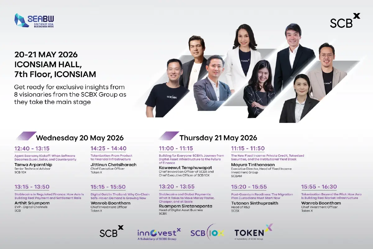 SCBX โชว์วิสัยทัศน์ Future Finance บนเวทีระดับภูมิภาค SEABW 2026
