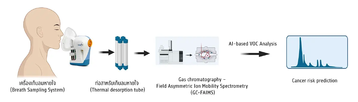 ตรวจมะเร็งด้วยลมหายใจ นวัตกรรม AI ปลดล็อกอุปสรรคการคัดกรอง