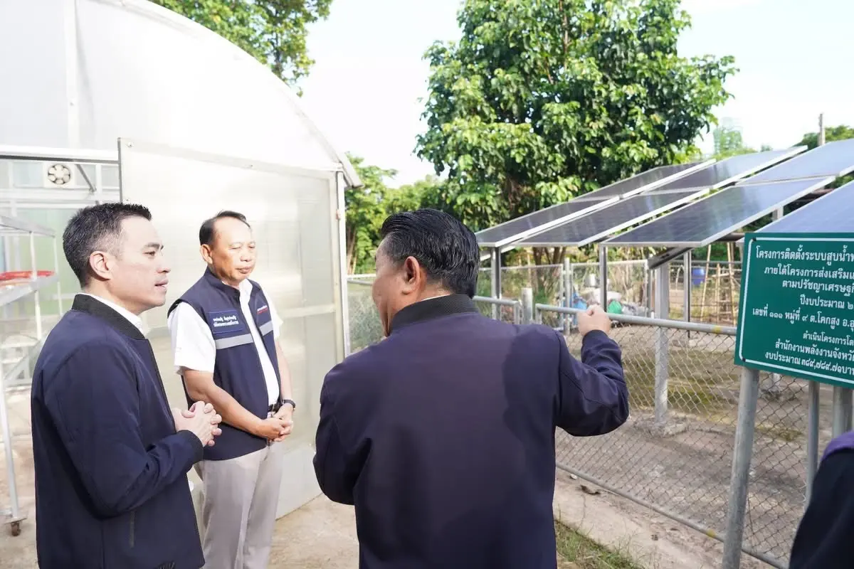 "เอกนัฏ" ลงพื้นที่ "ขอนแก่น"  ชูโซลาร์เซลล์หนุนเกษตรกรรากหญ้า