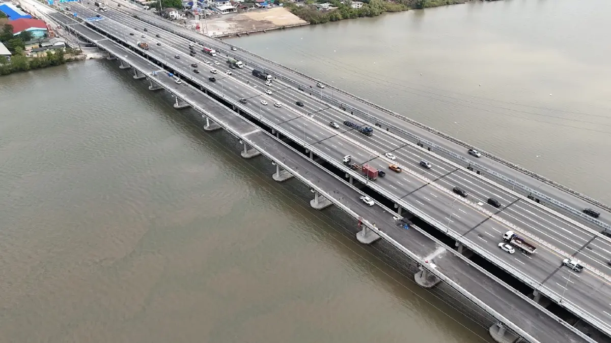เปิดแล้ว ! สะพานบางปะกงแห่งใหม่ ทล.3702 บูสต์เศรษฐกิจ EEC