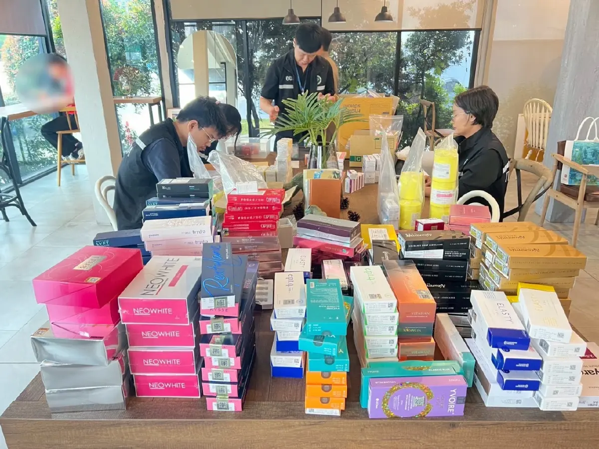 เปิดคาเฟ่บังหน้า ซุกโบท็อกซ์-ฟิลเลอร์เถื่อน ส่งคลินิกทั่วประเทศ