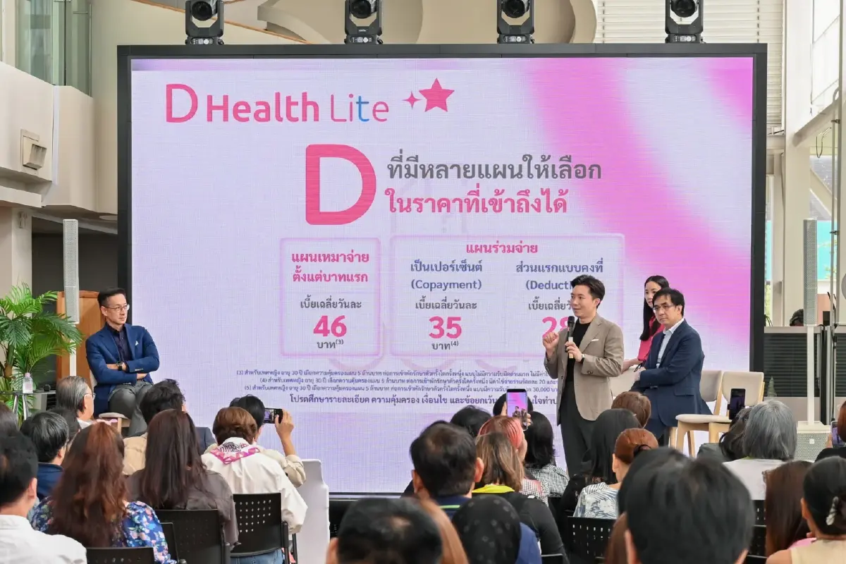 เมืองไทยประกันชีวิตเปิดตัว D Health Lite คุ้มครองเหมาจ่าย