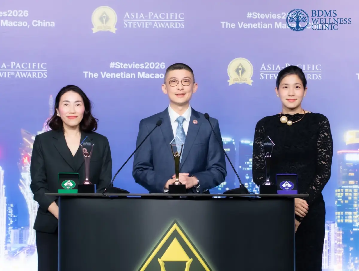 BDMS Wellness Clinic ผงาดเวทีโลก! คว้า 2 รางวัล Asia-Pacific Stevie® Awards 2026