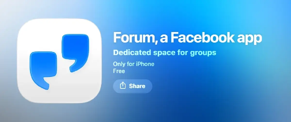 Meta คลอดแอป 'Forum' หวังปั้นคอมมูนิตี้ เน้นคุยเฉพาะกลุ่ม