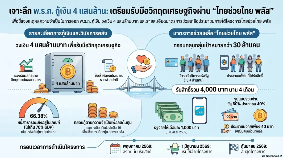คลัง ดันพ.ร.ก.กู้ 4 แสนลบ. เข้าครม.วันนี้ เร่งอัดเงินรับมือวิกฤตซ้อนวิกฤต