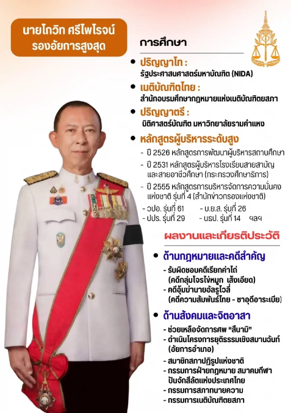 ก.อ. มติเอกฉันท์ตั้ง "โกวิท ศรีไพโรจน์" นั่งอัยการสูงสุดคนใหม่คนที่ 21