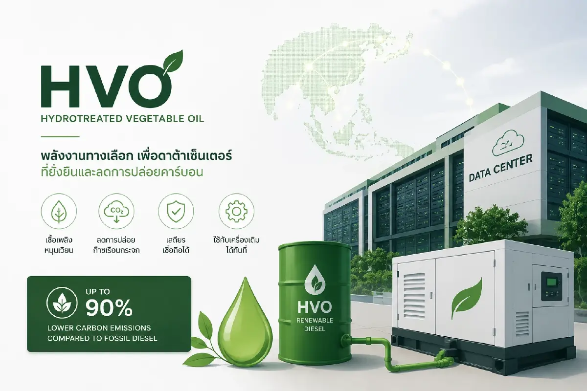 BDC ลุยใช้เชื้อเพลิง HVO ขยายดาต้าเซ็นเตอร์สีเขียวทั่วเอเชียฯ