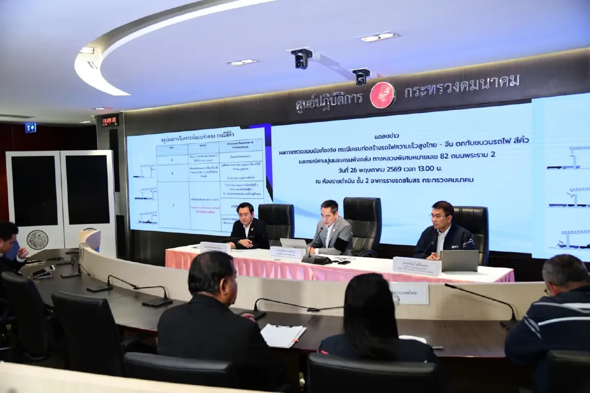 คมนาคมสรุปเหตุเครนรถไฟความเร็วสูงถล่มคร่าชีวิต 31 ศพ ชี้ระบบหละหลวม
