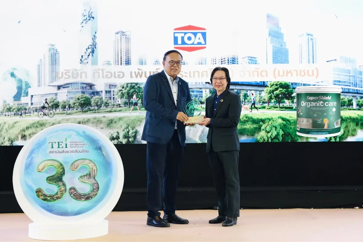 TOA คว้าฉลาก EPD สูงสุดในไทย 33 รายการ พร้อมรับโล่ฉลากเขียวต่อเนื่อง 25 ปี ตอกย้ำผู้นำ Green Ecosystem เพื่อความยั่งยืน
