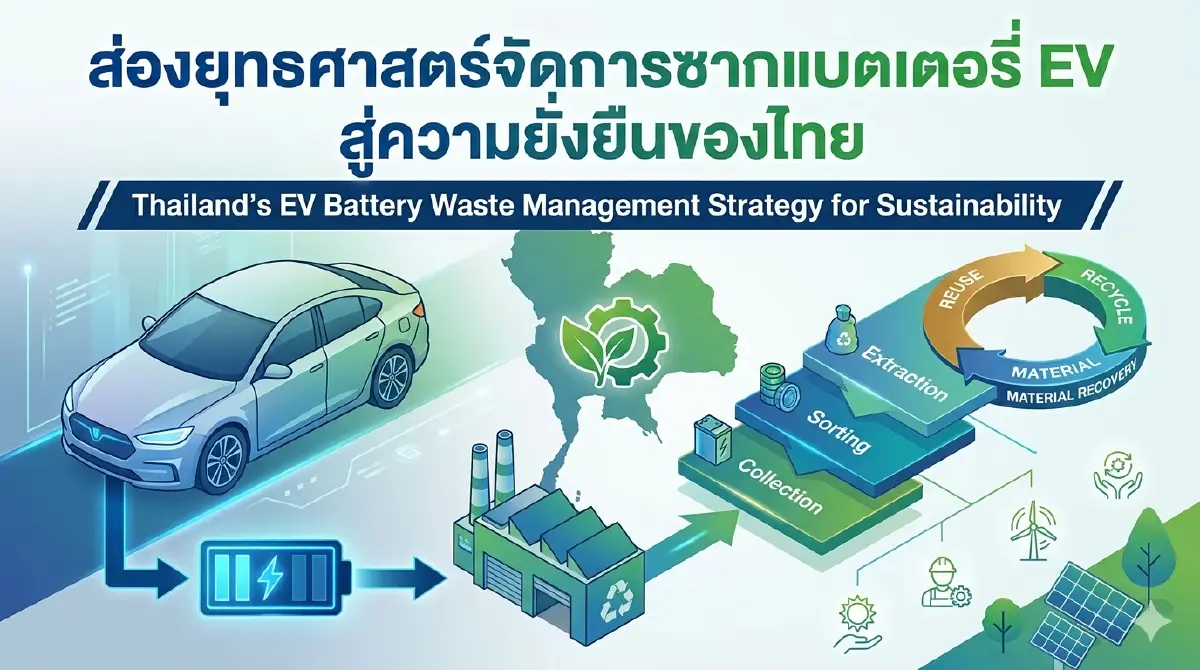 ส่องยุทธศาสตร์จัดการ "ซากแบตฯ EV" บทเรียนทั่วโลกสู่อุตสาหกรรมอนาคตไทย