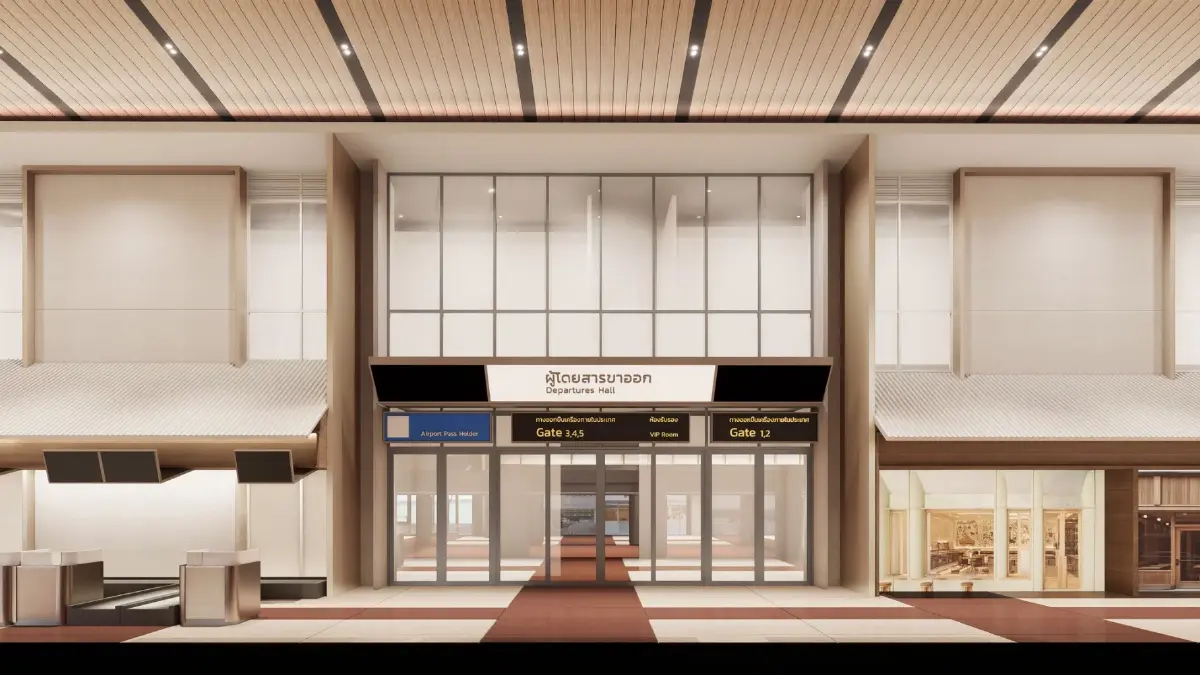 ดีไซน์ใหม่ท่าอากาศยานแม่ฟ้าหลวง เชียงราย ชูคอนเซปต์ Modern Lanna