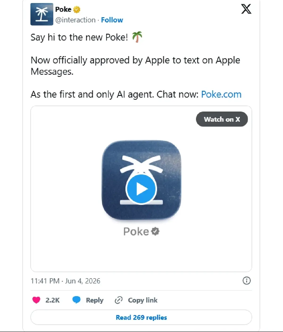 Apple ไฟเขียว Poke นั่งแท่น AI Agent ตัวแรกบน iMessage ธุรกิจ