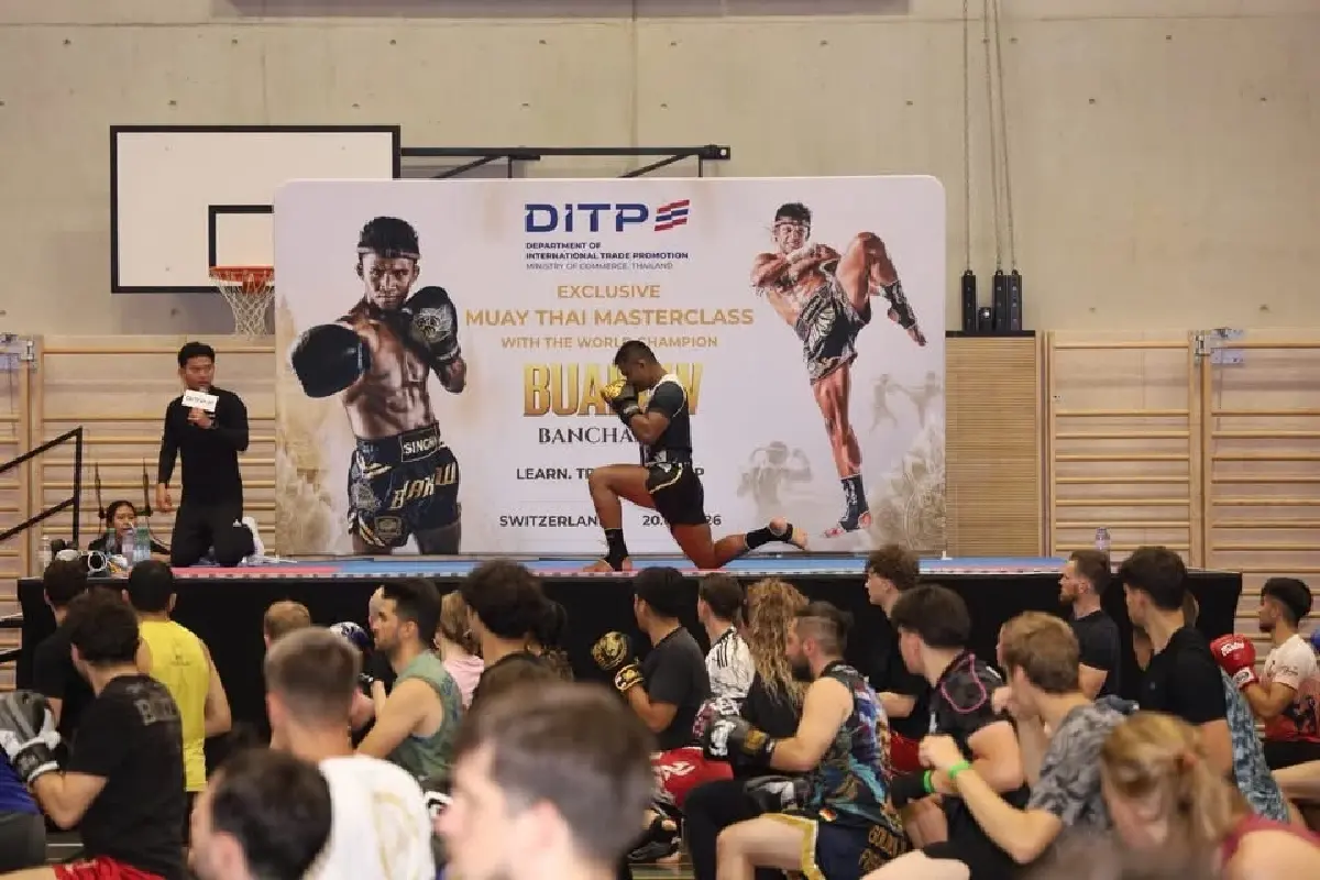 DITP ดึง “บัวขาว บัญชาเมฆ” ร่วมกิจกรรมส่งเสริมมวยไทยในยุโรป คนแห่ร่วมล้นหลาม