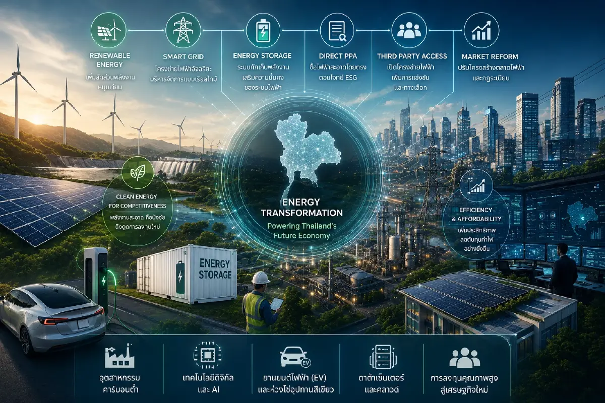 พลังงานหมุนเวียนอย่างเดียวไม่เพียงพอ หากไทยไม่มี Smart Grid!