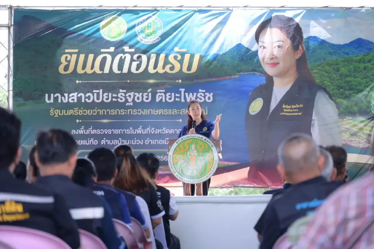 รมช.เกษตรฯ เร่งระบบส่งน้ำอ่างห้วยแม่ท้อ ดันน้ำถึงพื้นที่เกษตร หนุนเกษตรกรตากยั่งยืน
