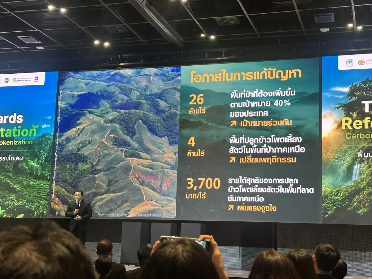 ซีพีเปิดโมเดล “Reforest Tokenization” ฟื้นป่า สร้างทุนธรรมชาติด้วยเทคโนโลยีดิจิทัล