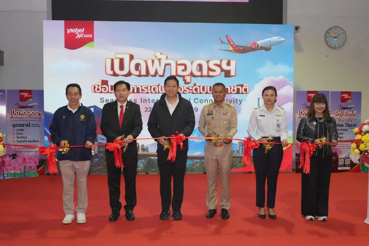 คมนาคมผนึกเวียตเจ็ทดันอุดรฯฮับบินอีสาน ชู Sky ConX เชื่อมโลก
