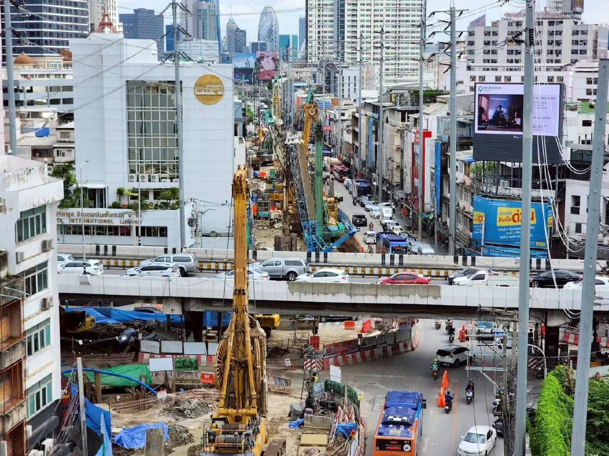 รถไฟฟ้าสายสีส้มคืบหน้า 34.99% เตรียมขุดอุโมงค์ปี 2570