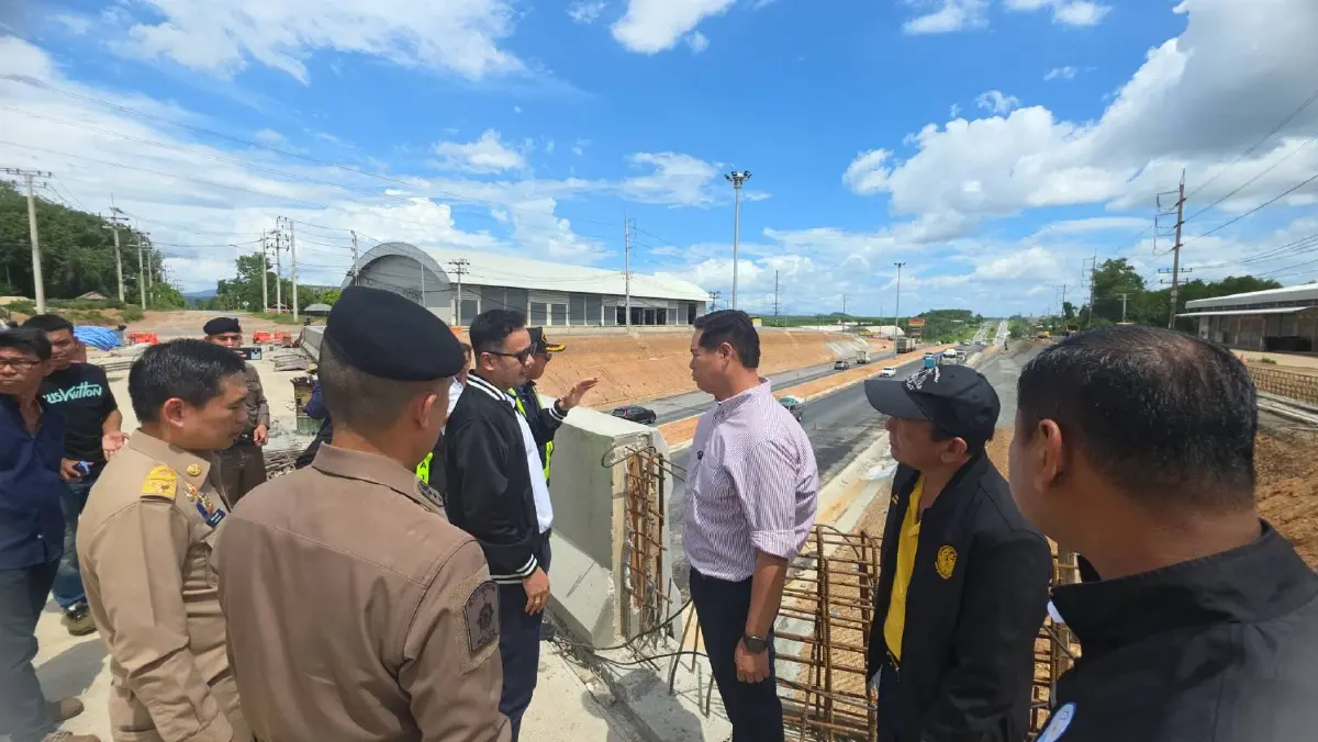 “สรรเพชญ” ลงพื้นที่บางกล่ำ สงขลา เร่งคืนผิวจราจร ป้องกันอุบัติเหตุซ้ำซ้อน