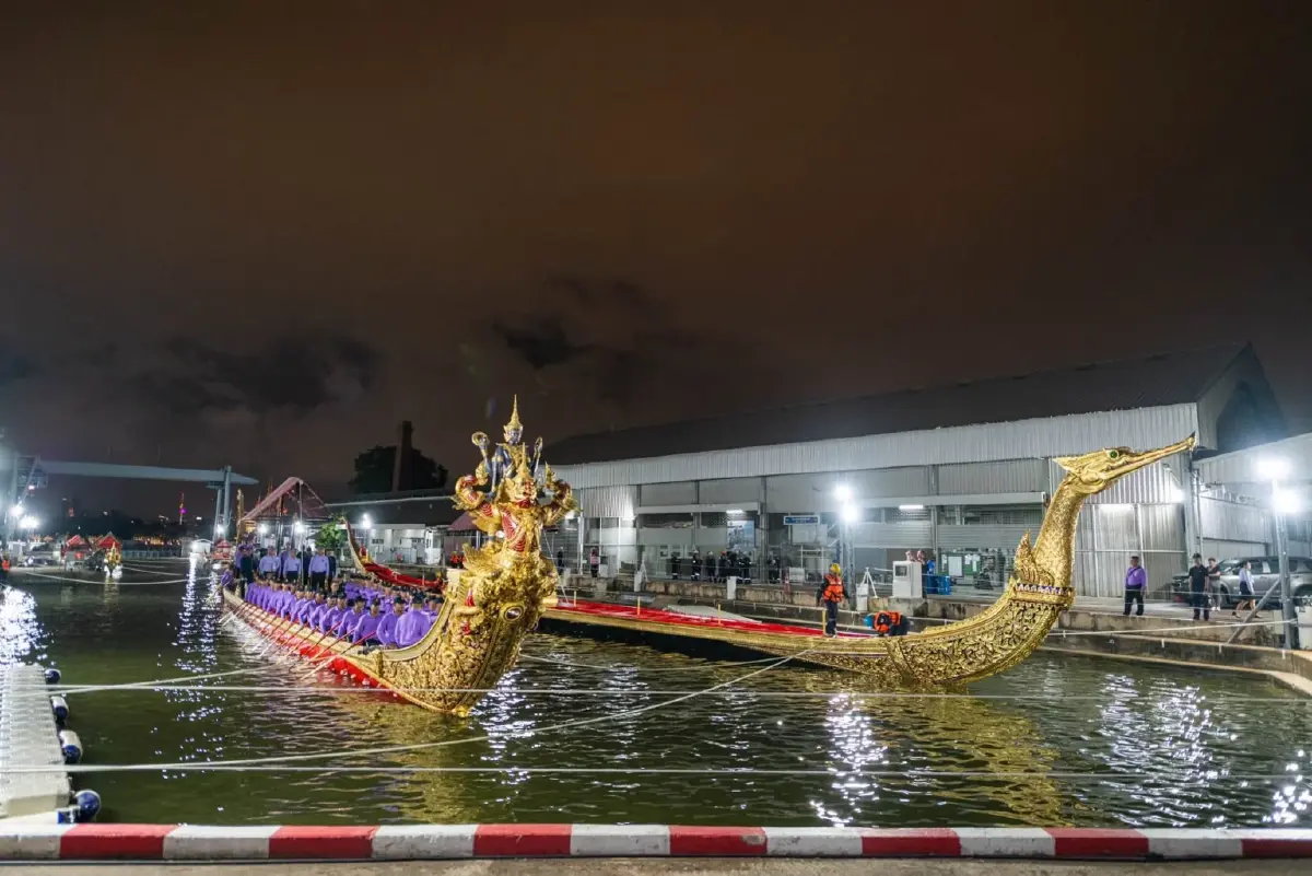 กรมเจ้าท่าคุมการเดินเรือเจ้าพระยา ซ้อมขบวนพยุหยาตราฯ ส.ค. 69
