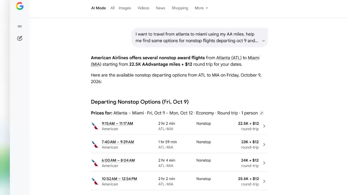 Google อัปเกรด AI Mode สวมบทเอเจนซี จองตั๋ว-ที่พักครบจบในที่เดียว