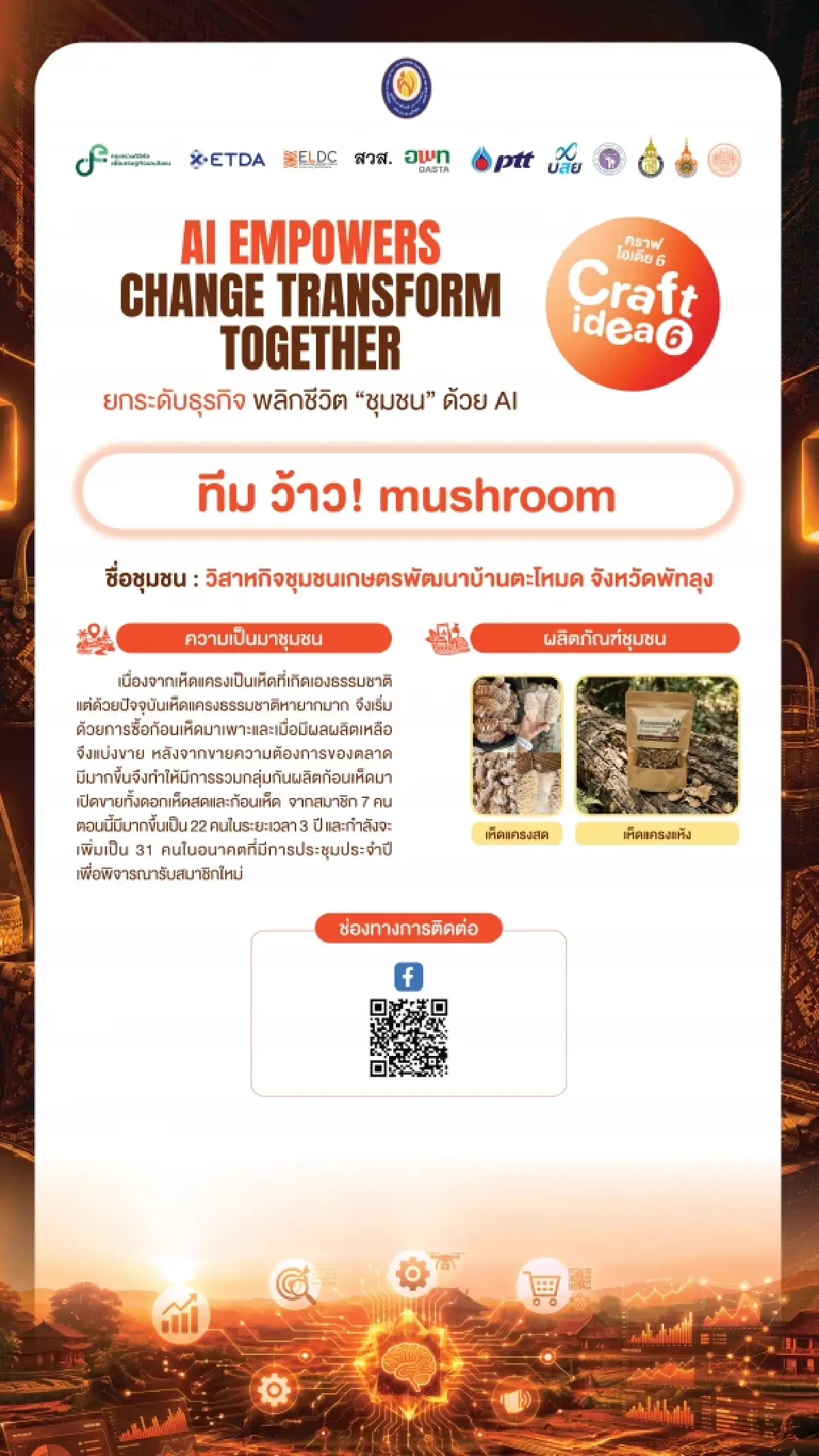 ทีม มีสุขฟาร์ม คว้าแชมป์ สุดยอดแผนธุรกิจ นำ AI พลิกโฉม ไม้กฤษณา