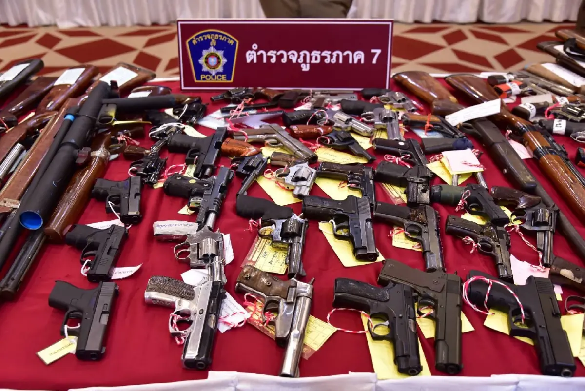 กวาดล้างอาวุธปืน 15 วัน จับ 7,261 คดี ยึดของกลางเกือบ 8 พันกระบอก