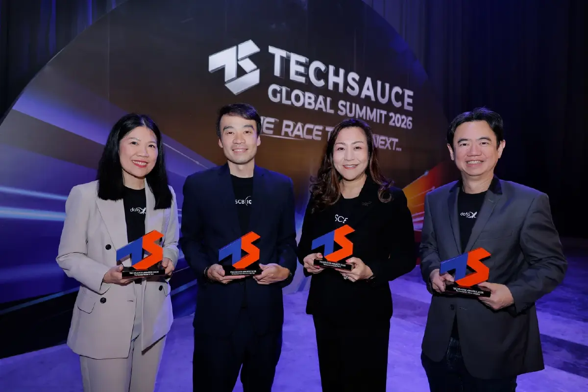 SCBX คว้า 4 รางวัล Techsauce Awards 2026 ตอกย้ำผู้นำ AI-First Organization ขับเคลื่อนด้วยเทคโนโลยีและคน