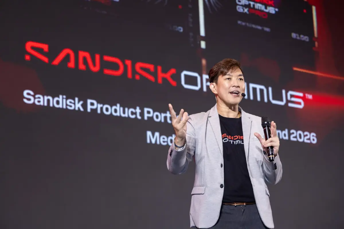 Sandisk เปิดตัวนวัตกรรมจัดเก็บข้อมูลยุคใหม่ ลุยตลาดไทยปี 2026