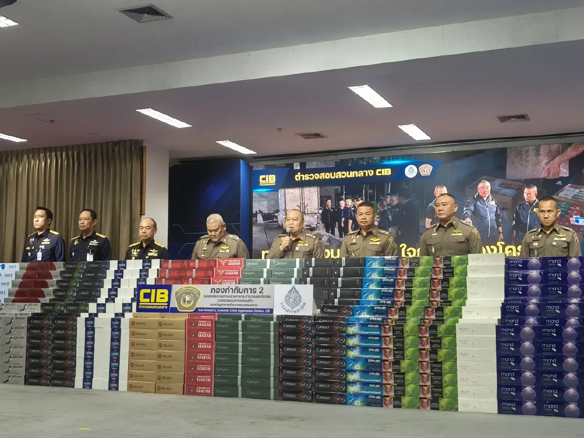 ทลายโกดังบุหรี่ หนีภาษีโคราช ยึด บุหรี่เถื่อน 1.5 ล้าน มวน เสียหายร่วม 4 ล้าน