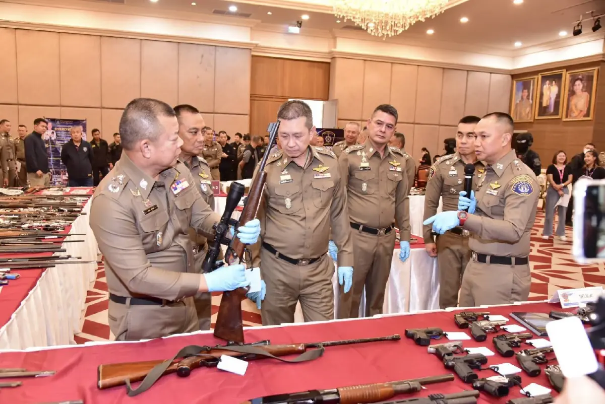 กวาดล้างอาวุธปืน 15 วัน จับ 7,261 คดี ยึดของกลางเกือบ 8 พันกระบอก