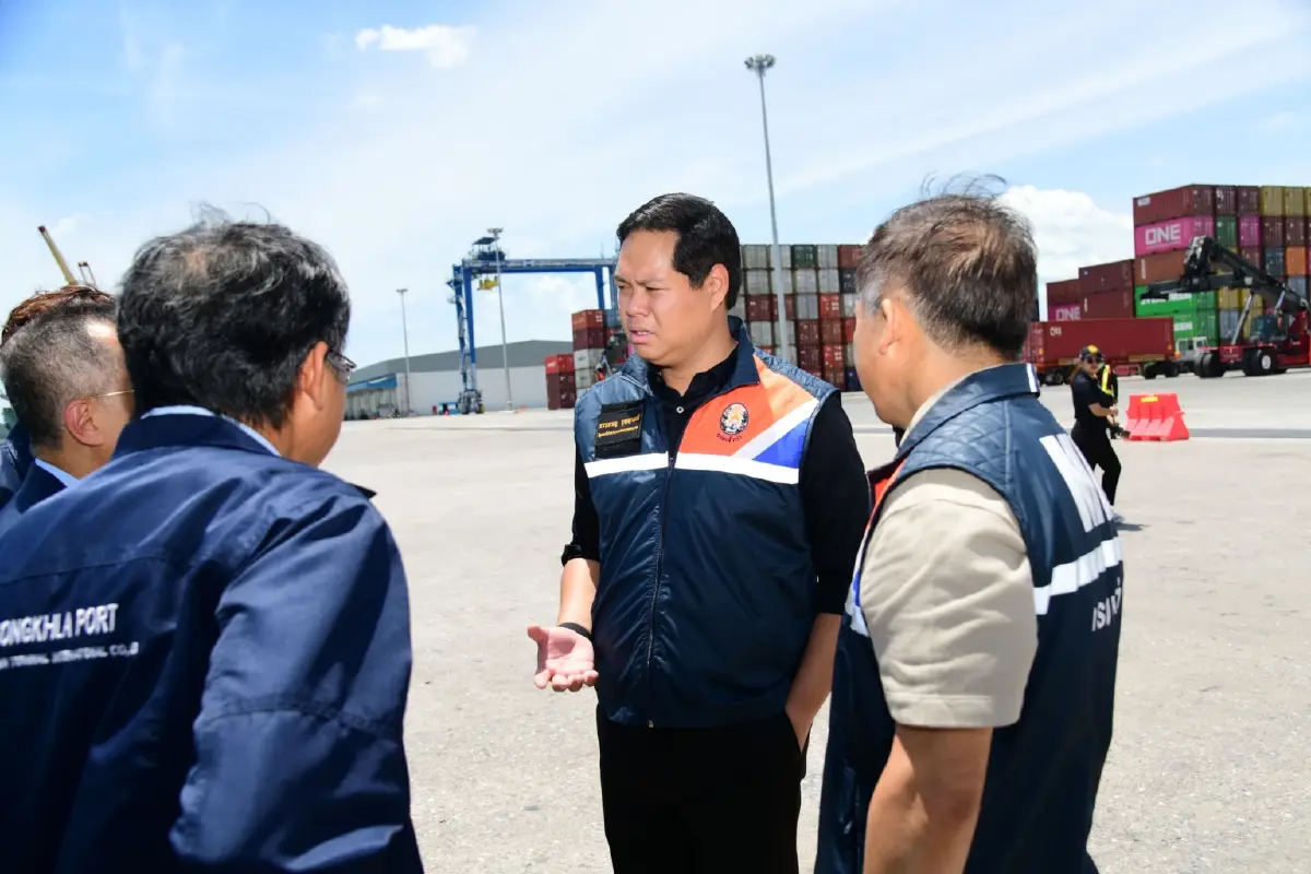 คมนาคมพัฒนาท่าเรือสงขลา เปิด ต.ค. 69 ดันปริมาณสินค้าแตะ 4 ล้านตันต่อปี