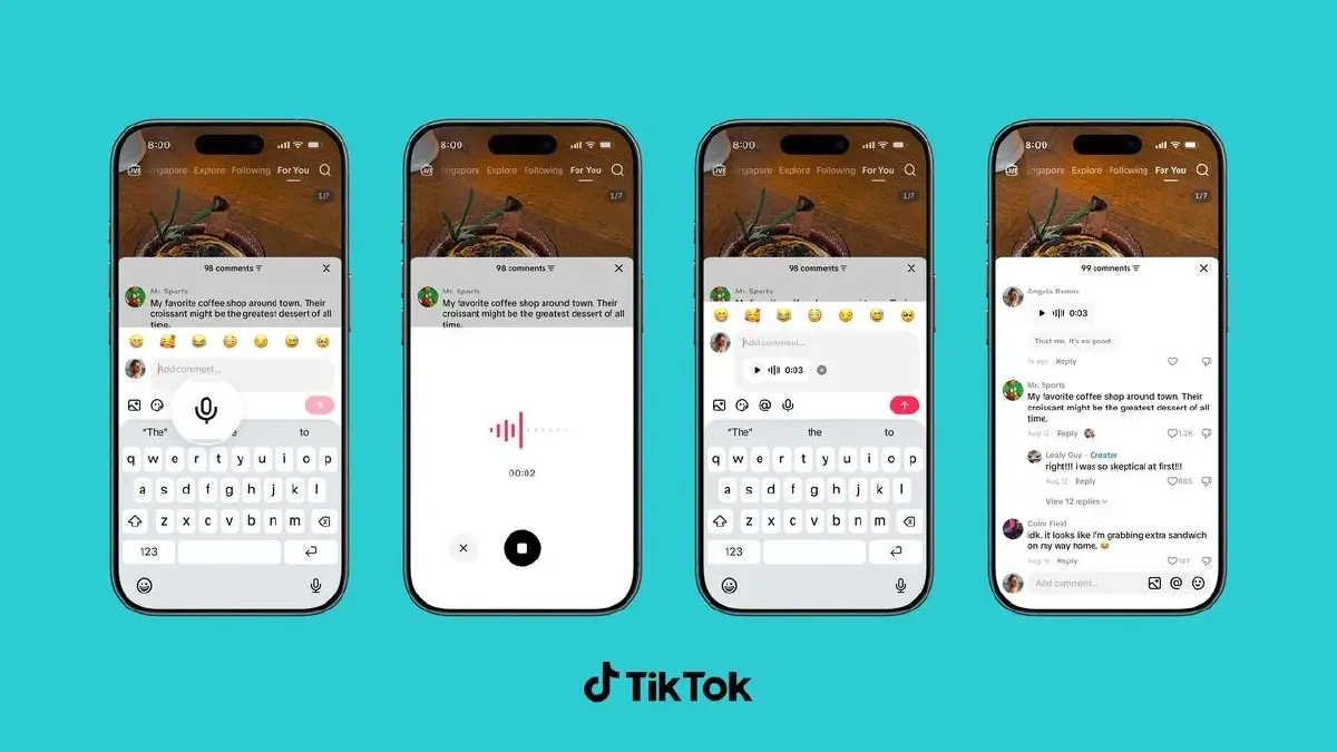 ขยายลูกเล่น! TikTok เปิดตัวฟีเจอร์คอมเมนต์ด้วยเสียง สูงสุด 1 นาที