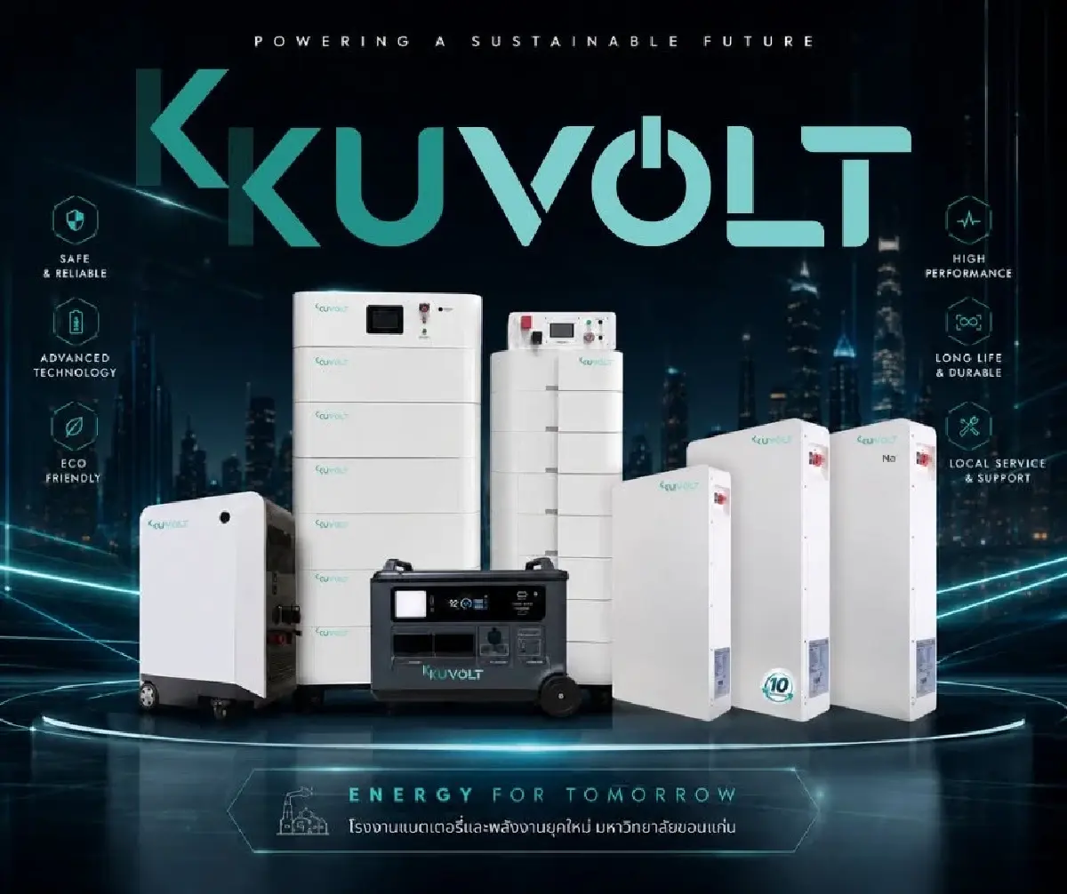 KKUVOLT แบตเตอรี่ มข. ฝีมือคนไทย ต่อยอดวิจัย 10 ปีสู่ผลิตภัณฑ์จริง