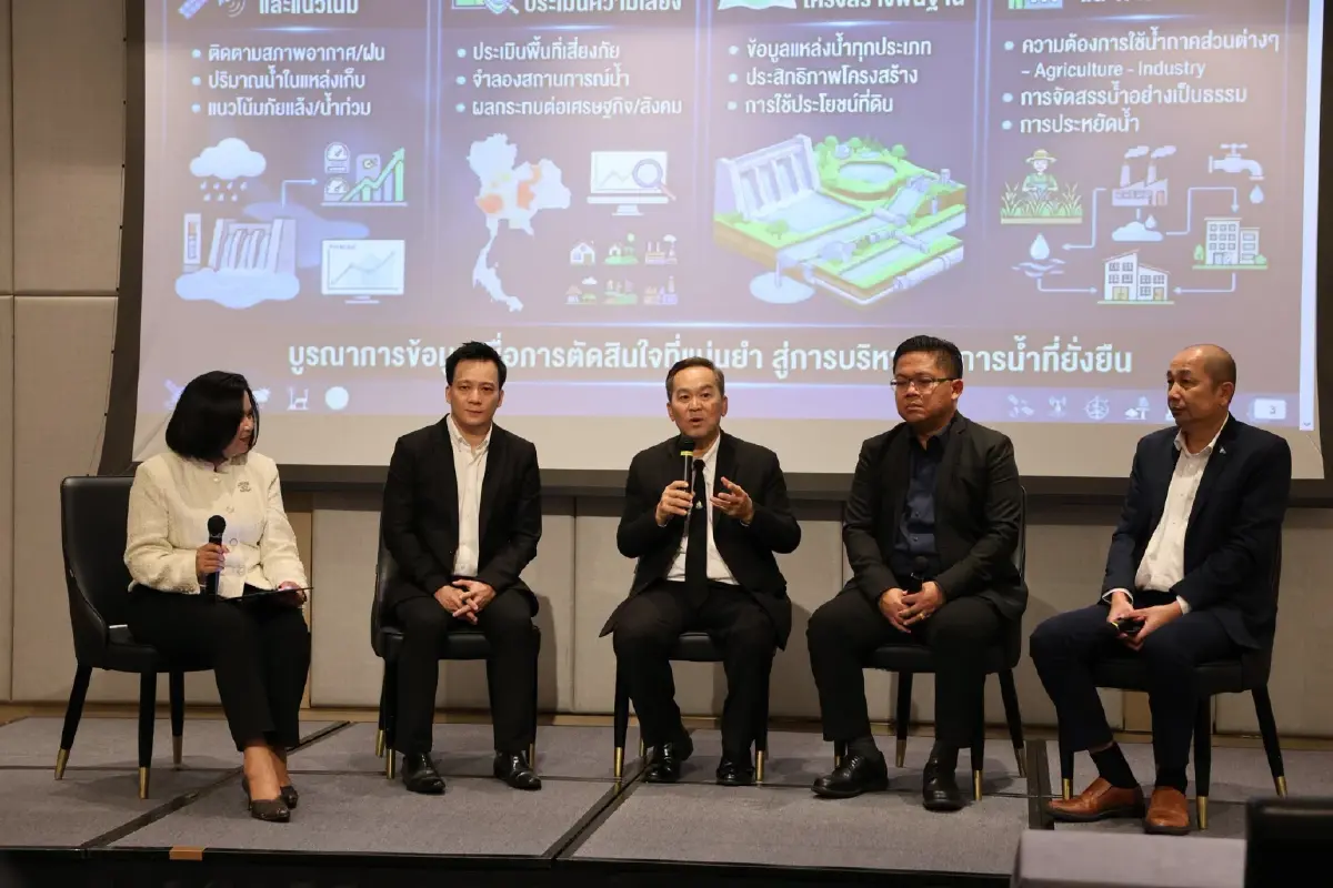 ดาวเทียมยกระดับบริหารน้ำไทย GISTDA ผนึกกรมชลฯ-สทนช. สู่ Smart Water