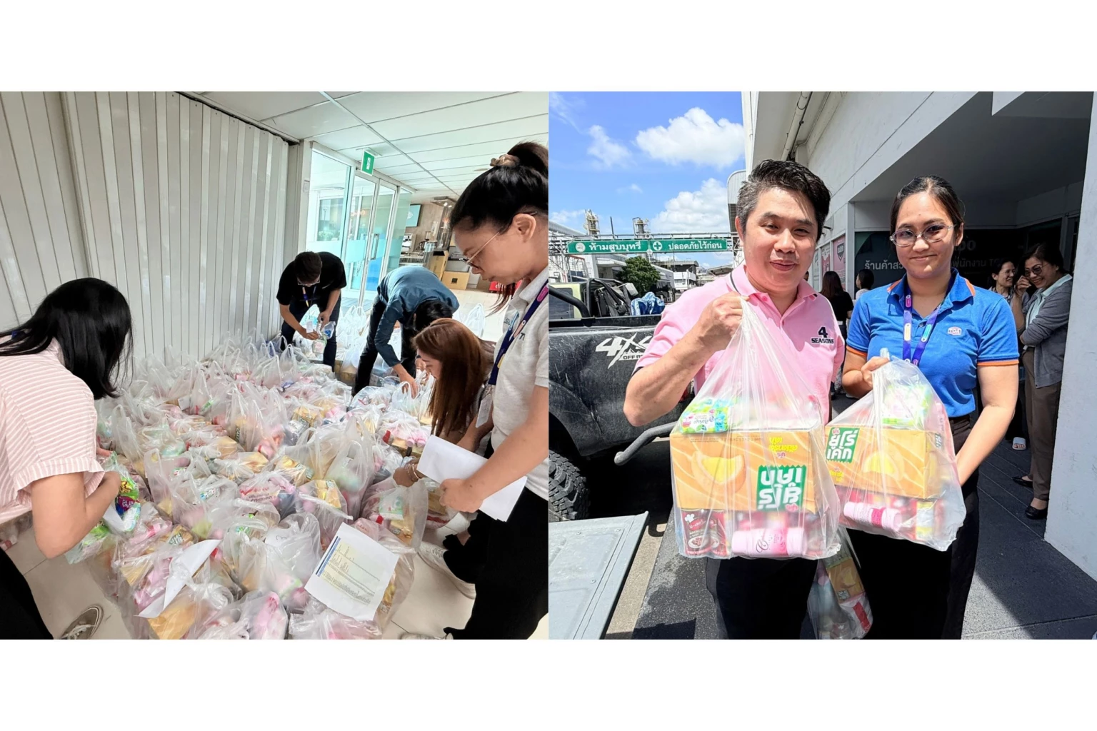 TOA ระดมจิตอาสาลงพื้นที่มอบถุงยังชีพ-สิ่งของจำเป็น ช่วยเหลือพนักงานประสบภัยน้ำท่วม