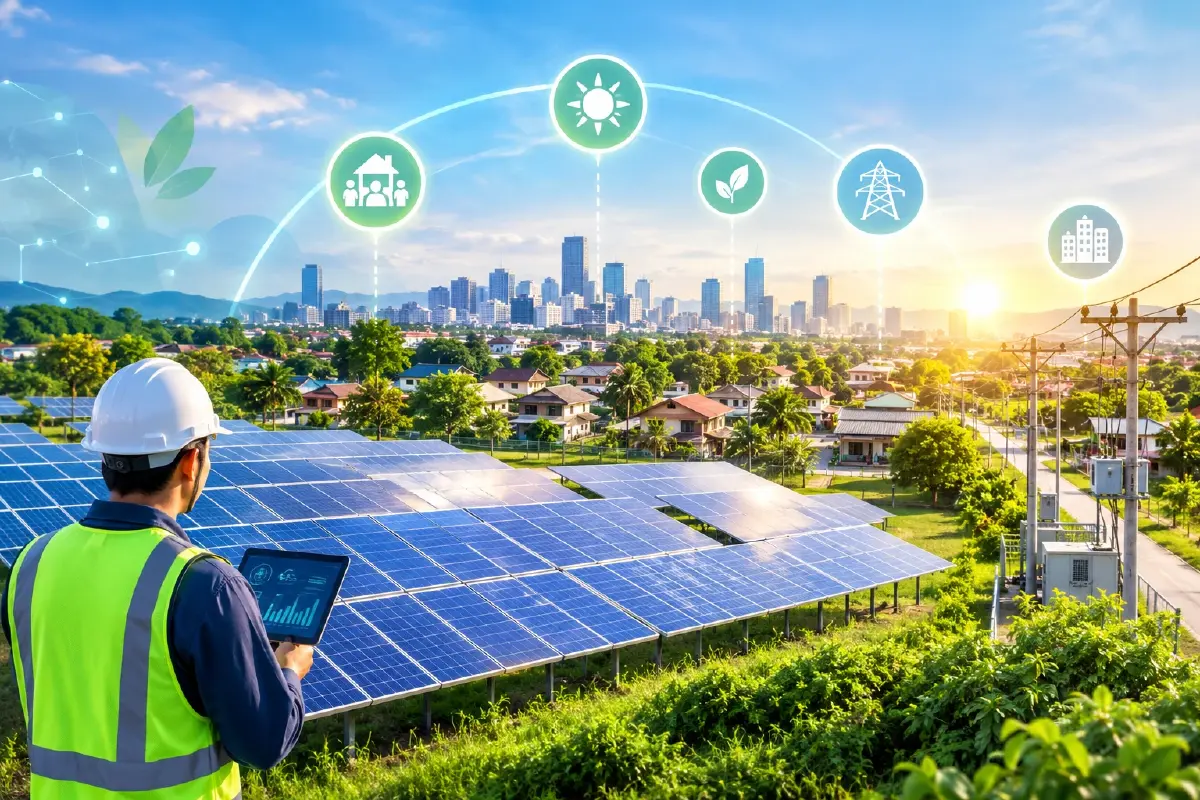 ส่องกฎ หลังเปิดเกมโซลาร์ฟาร์มชุมชน 1,500 MW จัดไฟสะอาดให้ตรงกับการใช้พลังงาน
