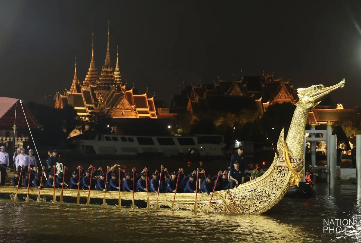 เริ่ม 8 ก.ย. กองทัพเรือ เปิดจองบัตรชมขบวนพยุหยาตราทางชลมารค 2569