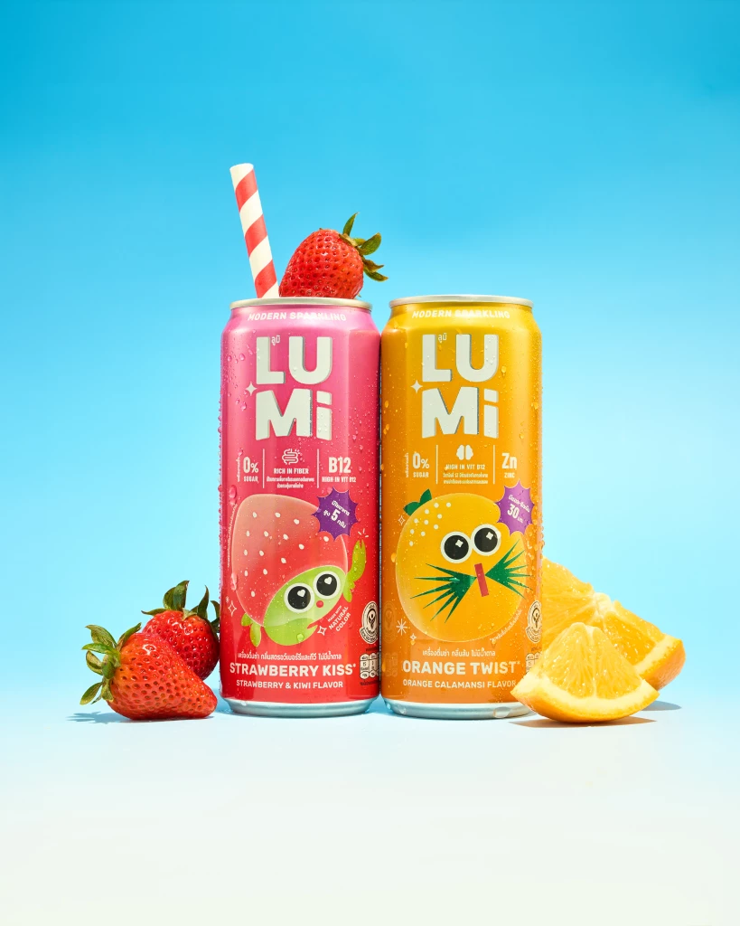 LUMi โซดาซ่า 20 บาท ปล่อยหมัดเด็ด "Strawberry Kiss" พรีไบโอติก High-Fiber เขย่า 7-Eleven