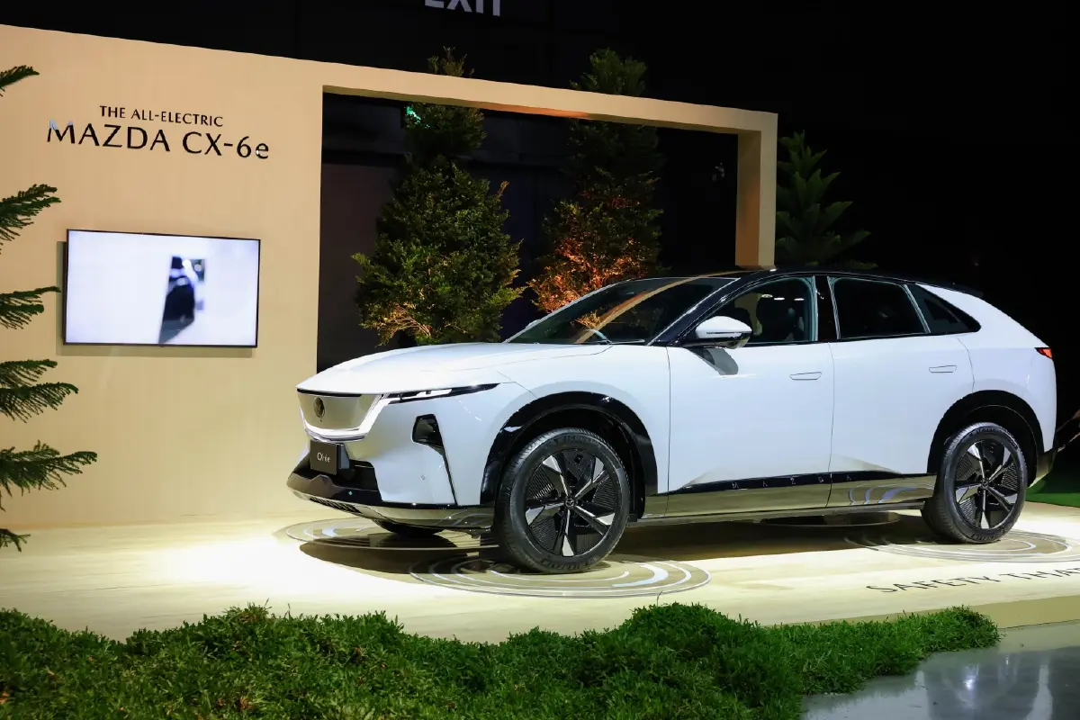 มาสด้าลุยตลาด EV เปิด MAZDA CX-6e ชาร์จไว 15 นาที เริ่ม 1.25 ล.