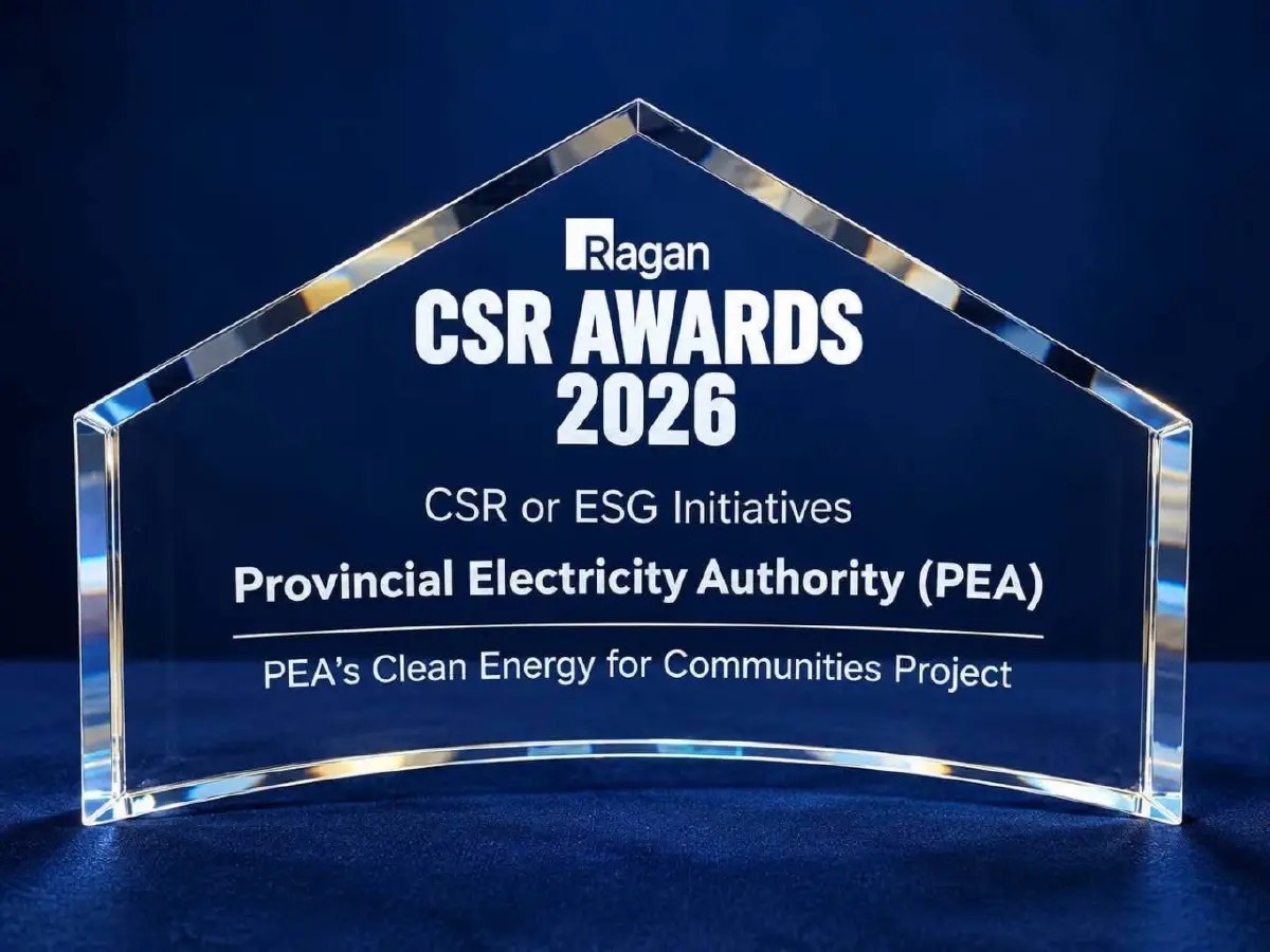PEA ผงาดคว้ารางวัลชนะเลิศ Ragan CSR Awards 2026 ยกระดับผลงาน ESG สู่เวทีโลก
