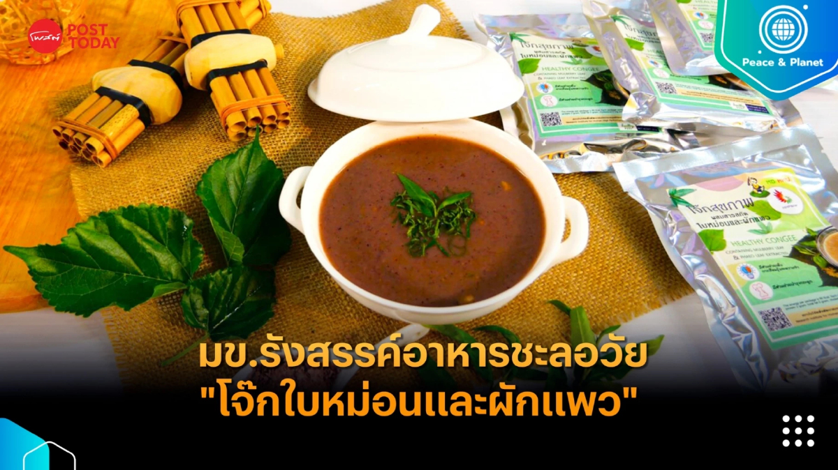มข. รังสรรค์อาหารชะลอวัยด้วย “โจ๊กใบหม่อนและผักแพว” มข. รังสรรค์อาหารชะลอวัยด้วย “โจ๊กใบหม่อนและผักแพว”