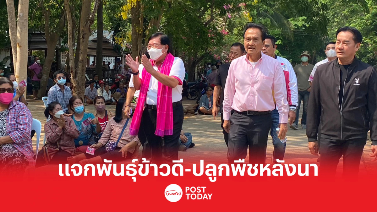 เลือกตั้ง66:ชาติไทยพัฒนาหนุนแจกข้าวพันธุ์ดี-ปลูกพืชหลังนา เลือกตั้ง66:ชาติไทยพัฒนาหนุนแจกข้าวพันธุ์ดี-ปลูกพืชหลังนา
