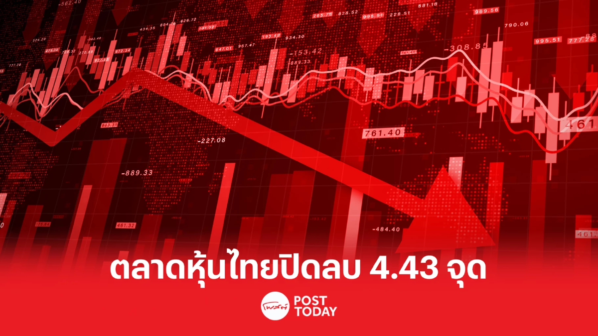 ตลาดหุ้นไทยปิดลบ 4.43 จุด ขายลดเสี่ยงก่อนหยุดยาว ตลาดหุ้นไทยปิดลบ 4.43 จุด ขายลดเสี่ยงก่อนหยุดยาว