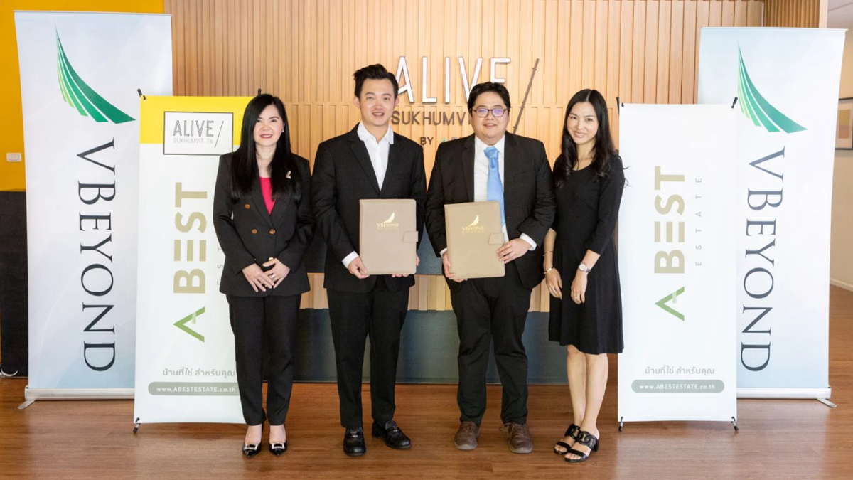 วีบียอนด์ จับมือ เอพีเอสบิซทาวน์ เซ็นสัญญาบริหารโครงการ Alive Sukhumvit 76 วีบียอนด์ จับมือ เอพีเอสบิซทาวน์ เซ็นสัญญาบริหารโครงการ Alive Sukhumvit 76