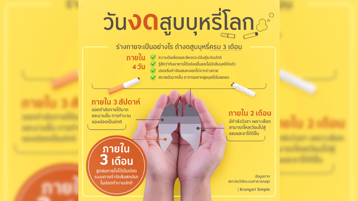 Krungsri Simple ชวนงดบุหรี่ วันงดสูบบุหรี่โลก Krungsri Simple ชวนงดบุหรี่ วันงดสูบบุหรี่โลก