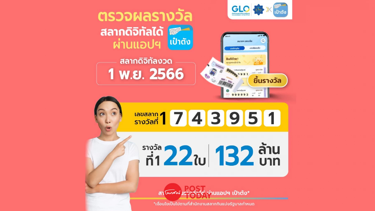 เศรษฐีหน้าใหม่ งวด 1 พ.ย.66 ถูกรางวัลที่ 1 รวม 22 ใบรับ 132 ล้าน เศรษฐีหน้าใหม่ งวด 1 พ.ย.66 ถูกรางวัลที่ 1 รวม 22 ใบรับ 132 ล้าน